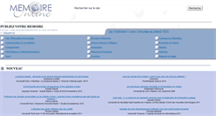 Desktop Screenshot of memoireonline.com